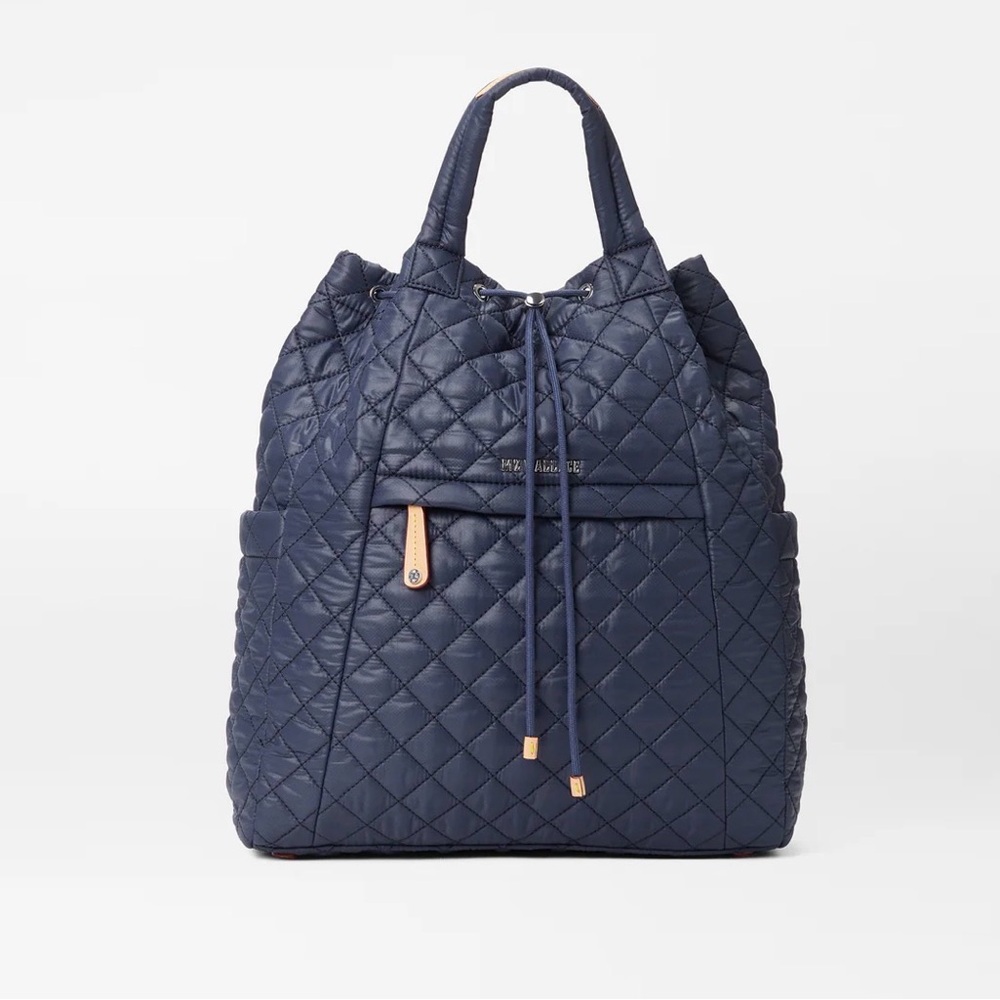 MZ Wallace Metro Convertible Backpack Navy - Picture 4 of 14